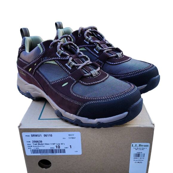 LL Bean Trail Model 4 Waterproof Hiking Shoes Sneakers 11W - Picture 10 of 10